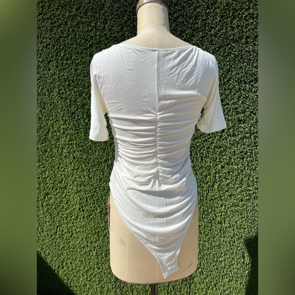 Womens Ruched Bodysuit - Picture 3 of 4
